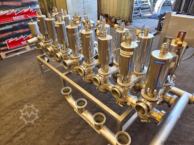 Industrial CIP valve manifold SPX APV, ALFA LAVAL 