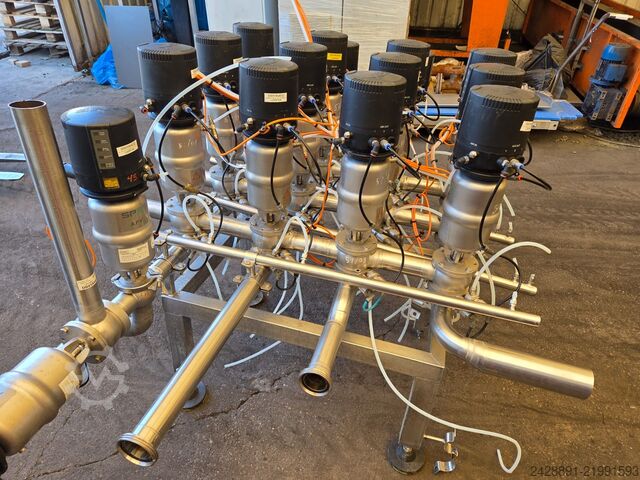Industrial CIP valve manifold SPX APV, ALFA LAVAL 