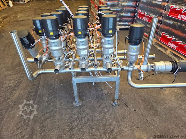 Industrial CIP valve manifold SPX APV, ALFA LAVAL 