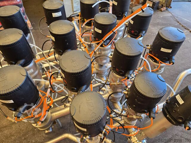 Industrial CIP valve manifold SPX APV, ALFA LAVAL 
