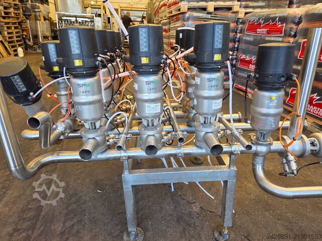 Industrial CIP valve manifold SPX APV, ALFA LAVAL 