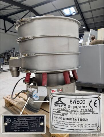 30" Vibrating sieve Sweco MX30S66+C