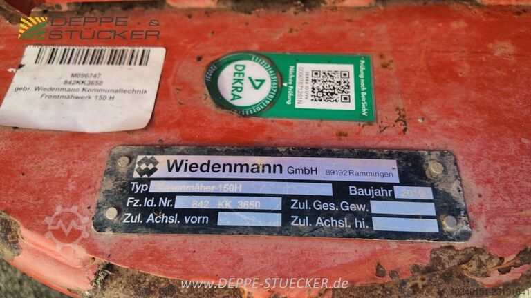 Wiedenmann Frontmähwerk 150 H Wiedenmann Frontmähwerk 150 H