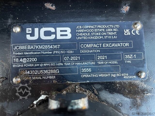 Minibagger JCB 35Z-1