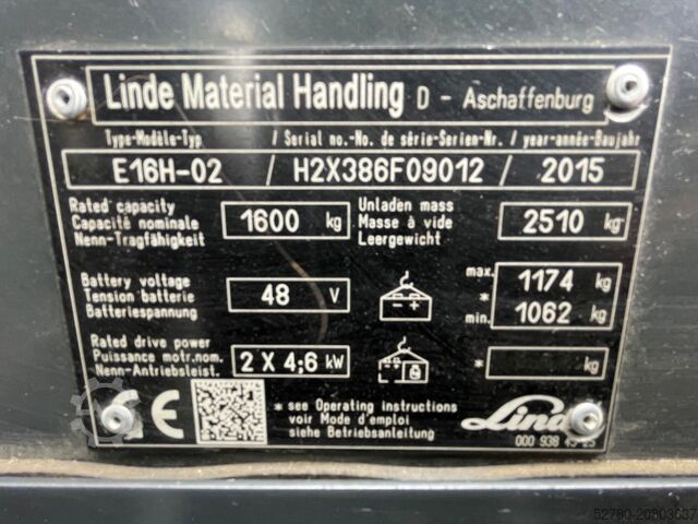Gabelstapler Linde E 16 H-02