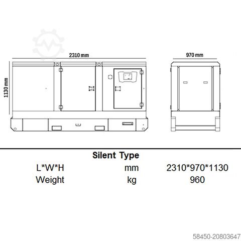 Generator Javac SL-50 Diesel Generator