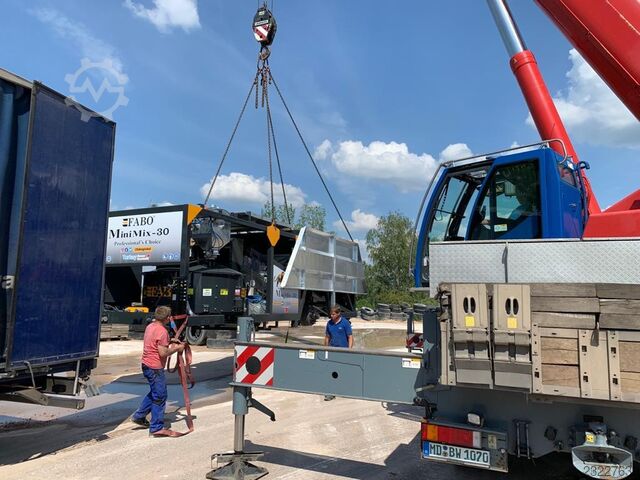 Mobile Betonmischanlage FABO Mobile Concrete Batching Plant 30 m3/h Mobile Concrete Batching Plant