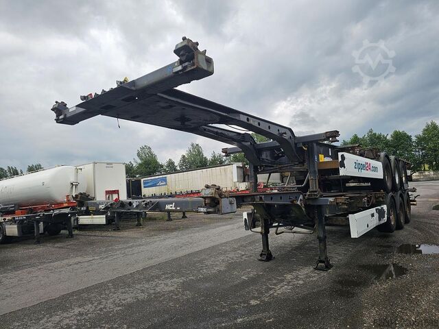 Container transport Krone sd- fixed 40 foot chassis - with 2 x 20 foot co...