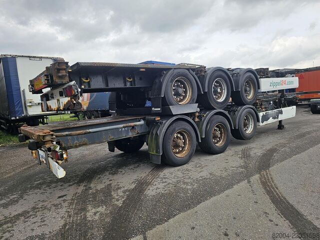 Container transport Krone sd- fixed 40 foot chassis - with 2 x 20 foot co...