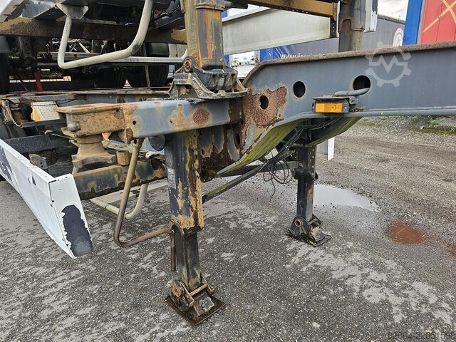 Container transport Krone sd- fixed 40 foot chassis - with 2 x 20 foot co...