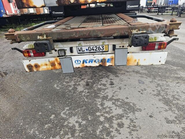 Container transport Krone sd- fixed 40 foot chassis - with 2 x 20 foot co...