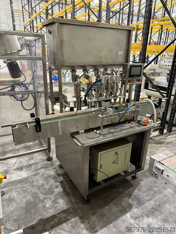 Beverage production machine Chinese 4-Head Filler with Gating System and Touch-Screen Controls