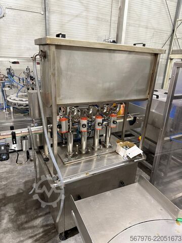 Beverage production machine Chinese 4-Head Filler with Gating System and Touch-Screen Controls