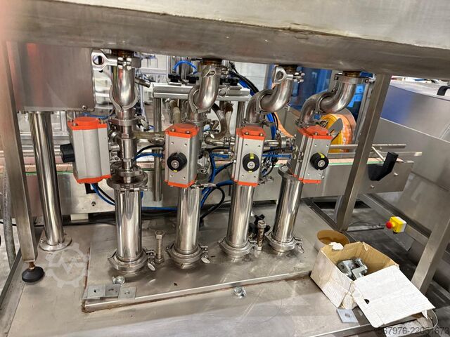 Beverage production machine Chinese 4-Head Filler with Gating System and Touch-Screen Controls