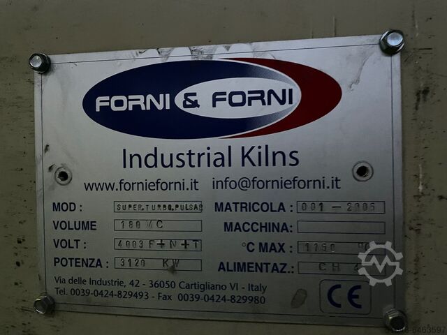 Boogie hearth gas furnace Job Forni Kiln Superturbo, Pulsar model,  180 mc