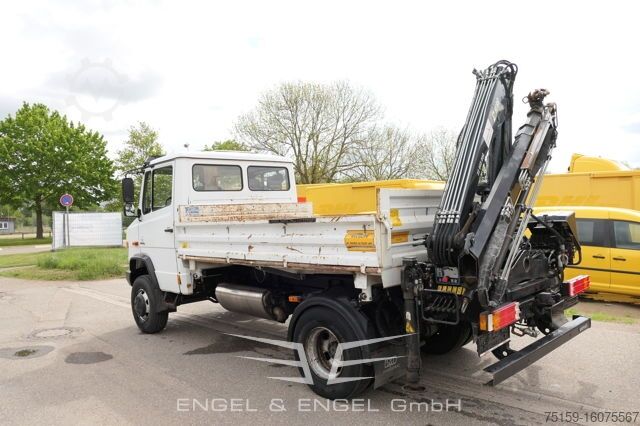 Tipper van mercedes-benz Vario 816D mit Ladekran 3 Sitzer Standheizung HIAB XS 055 DUO - AHK