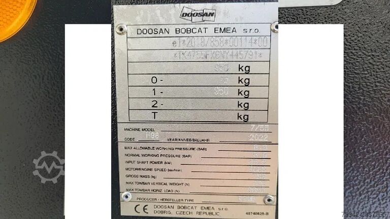 Refrigerant compressor Doosan 77.55 - stock id116