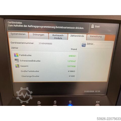 Digitaldruckmaschine Xerox Versant 280 Press incl. Fiery Booklet-Finisher, Squarefolder and Paper