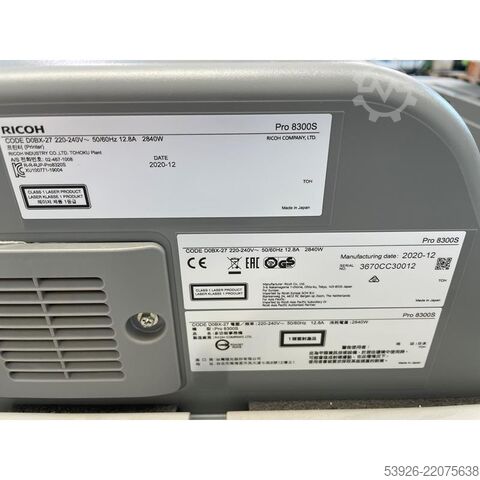Digitaldruckmaschine Ricoh Pro 8300S incl. Booklet Finisher Paper Deck, Duplex