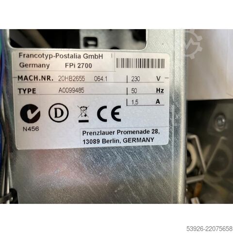 Envelope inserting machine Francotyp  Kuvertiermaschine FPi 2700 