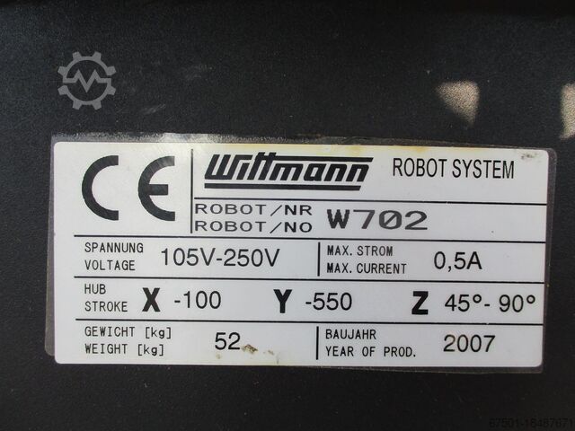 Linear robot handling robot WITTMANN Angusspicker W 702 (3124)