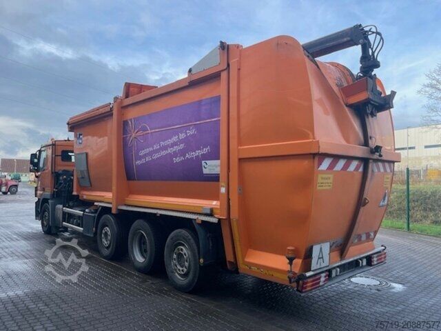 Garbage truck Mercedes-Benz 2541 8x2 Actros HN-Schörling/Hiab Kran/Altglas