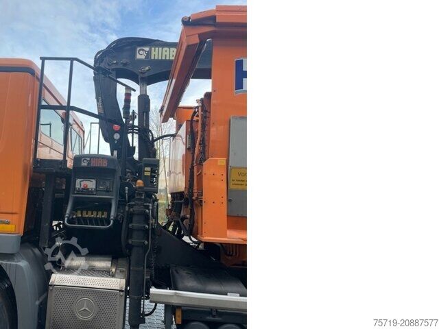 Garbage truck Mercedes-Benz 2541 8x2 Actros HN-Schörling/Hiab Kran/Altglas