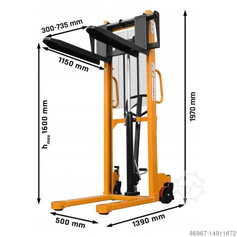 Mast pallet truck CORMAK WRHS 1520