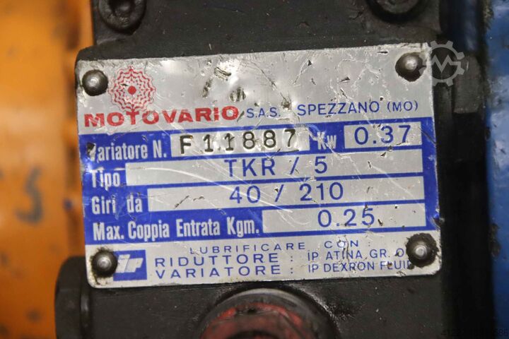 Adjustable gear motor 0.37 kW 40 - 210 rpm Motovario Ansaldo TKR / 5   A1C0712C