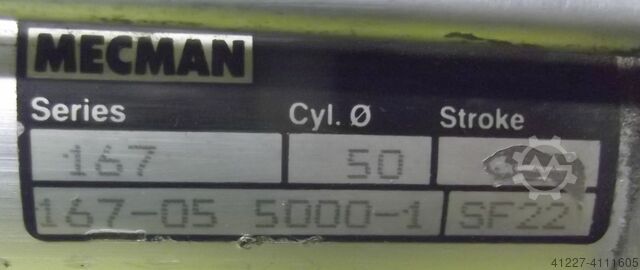 Pneumatic cylinders Mecman 167 Hub 370mm