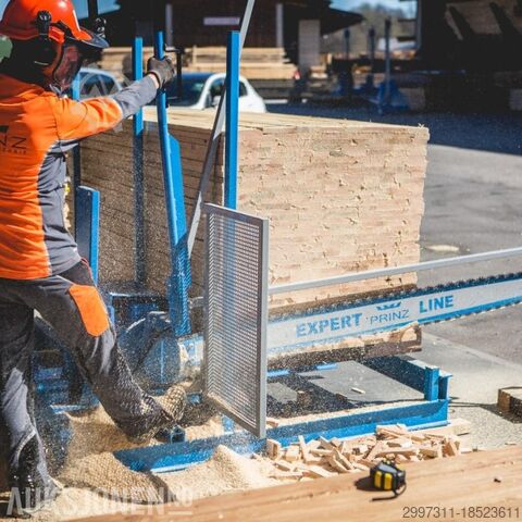 Timber Packsaw Prinz TWIN-L: mobile saw PROFICUT with loading