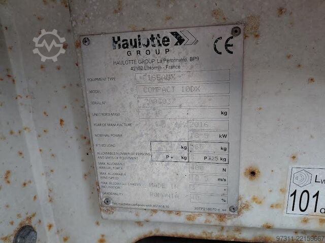 Scissor lift Haulotte COMPACT 10 DX