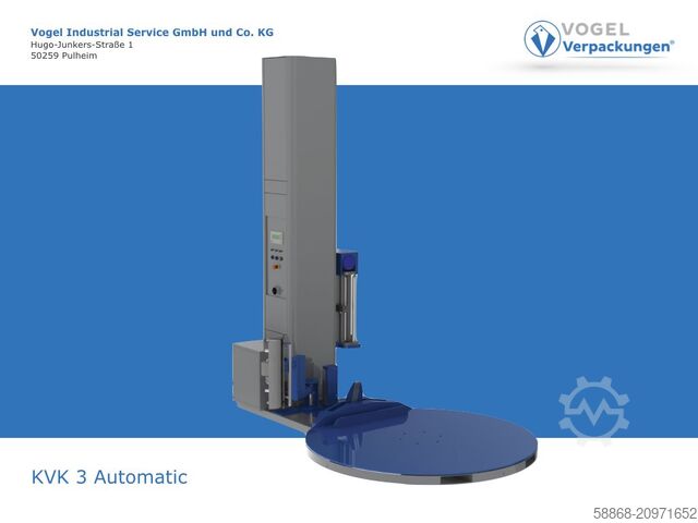 Automatic pallet wrapper with remote control Vogel KVK 3 Automatik Anlegen/Abschneiden