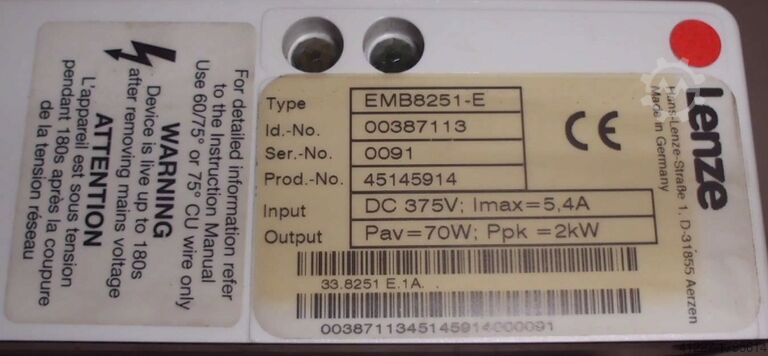 Bremsmodul Lenze EMB8251-E