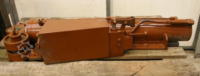 Stützzylinder mit Handpumpe mit Stützrollen 130/100/700