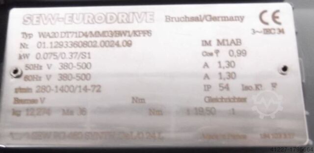 Conveyor belt Grenzebach mit Frequenzumrichter