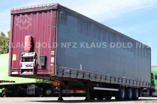 Open semitrailer with tarp KRONE Pritsche Plane XL MegaLiner BPW Edscha Bordwände
