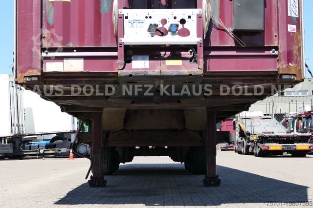Open semitrailer with tarp KRONE Pritsche Plane XL MegaLiner BPW Edscha Bordwände