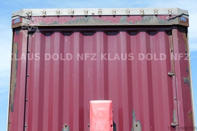 Open semitrailer with tarp KRONE Pritsche Plane XL MegaLiner BPW Edscha Bordwände