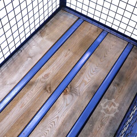 Used Mesh container fixed construction 1 flap at 1 long side, L: 1240, W: 830, H: 970 Kruizinga 98-3864GB