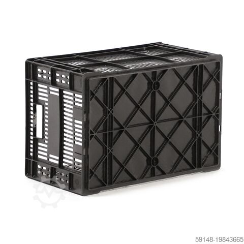 Used Euronorm stacking bins pallet tender, L: 600, W: 400, H: 320 (mm). 62ltr, L: 600, W: Kruizinga 98-523GB-PAL