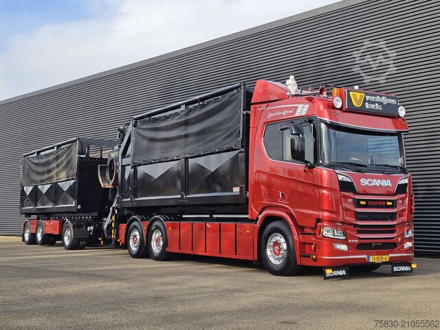Hakenarmsystem Scania R530 6x2 PALFINGER HAAK + EPSILON KRAAN + FLOOR...