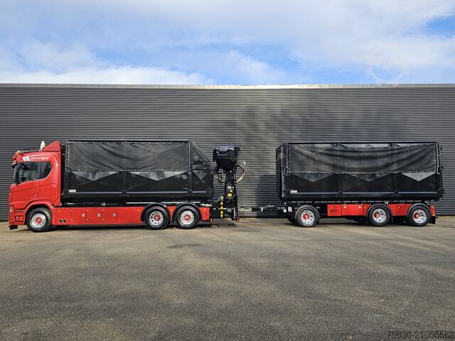 Hakenarmsystem Scania R530 6x2 PALFINGER HAAK + EPSILON KRAAN + FLOOR...