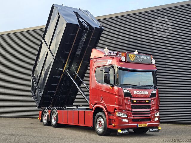 Hakenarmsystem Scania R530 6x2 PALFINGER HAAK + EPSILON KRAAN + FLOOR...