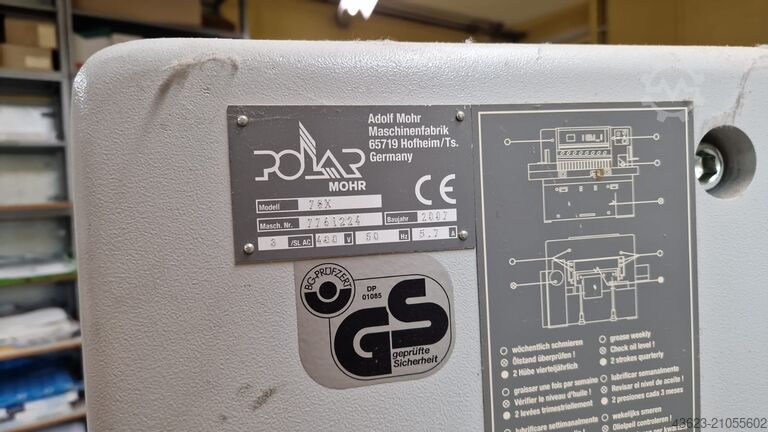 Papierschneidemaschine Polar Mohr 78 X