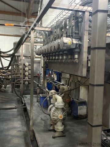 Komplette Pulverbeschichtungslinie 7,2 m BEWAP MACHINE A LAQUER DE TYPE MACRO 6