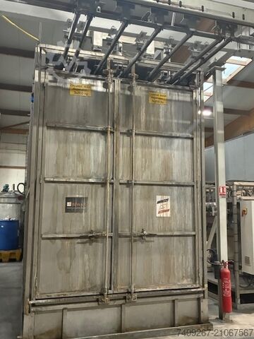 Komplette Pulverbeschichtungslinie 7,2 m BEWAP MACHINE A LAQUER DE TYPE MACRO 6