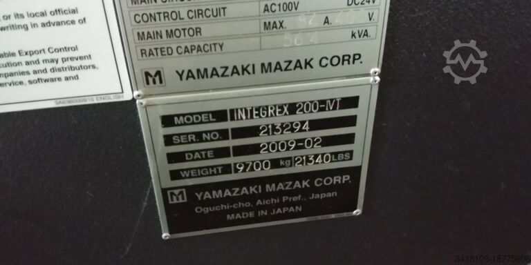Lathe milling machine Mazak INTEGREX 200-IV T