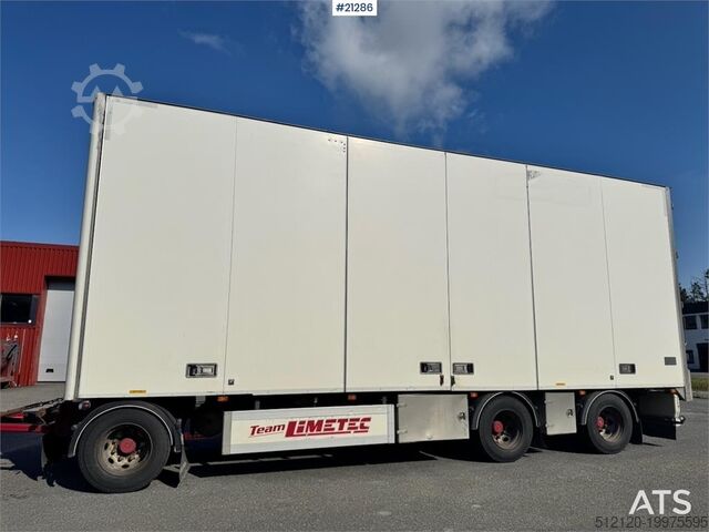 Box body Limetec Box trailer. Full side opening.