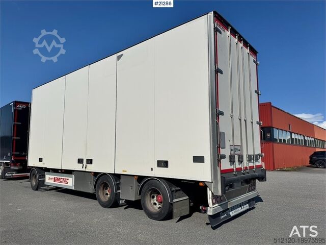 Box body Limetec Box trailer. Full side opening.
